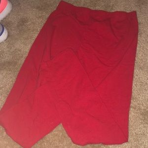 Girls Red Leggings